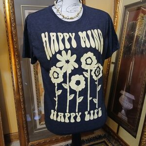 Modern Lux Graphic Gray Tee Relaxed Fit